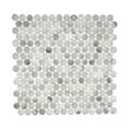 thumbnail image 7 of The Tile Life Eterna Penny 4" x 4" Hermes Glass Mosaic Tile Sample, 1 Piece, 7 of 7