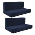 thumbnail image 2 of funtasica 2Pcs RV Seat Covers Camper Cushion Covers Easy Fitted Comfort Camper Cushion Slipcovers Sofa Furniture Protector for Trailers blue, 2 of 8