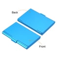 thumbnail image 3 of Professional Business Card Holder Aluminum Pocket Credit Card Case, Blue 3 Pack, 3 of 5