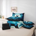 thumbnail image 6 of Homewish Cartoon Ocean Shark Twin Bedding Sets 7-Piece, Underwater World Bedding Comforter Set, Teens Kids Girls Boys Reversible Sheet Sets, Breathable Home Decor, 6 of 8