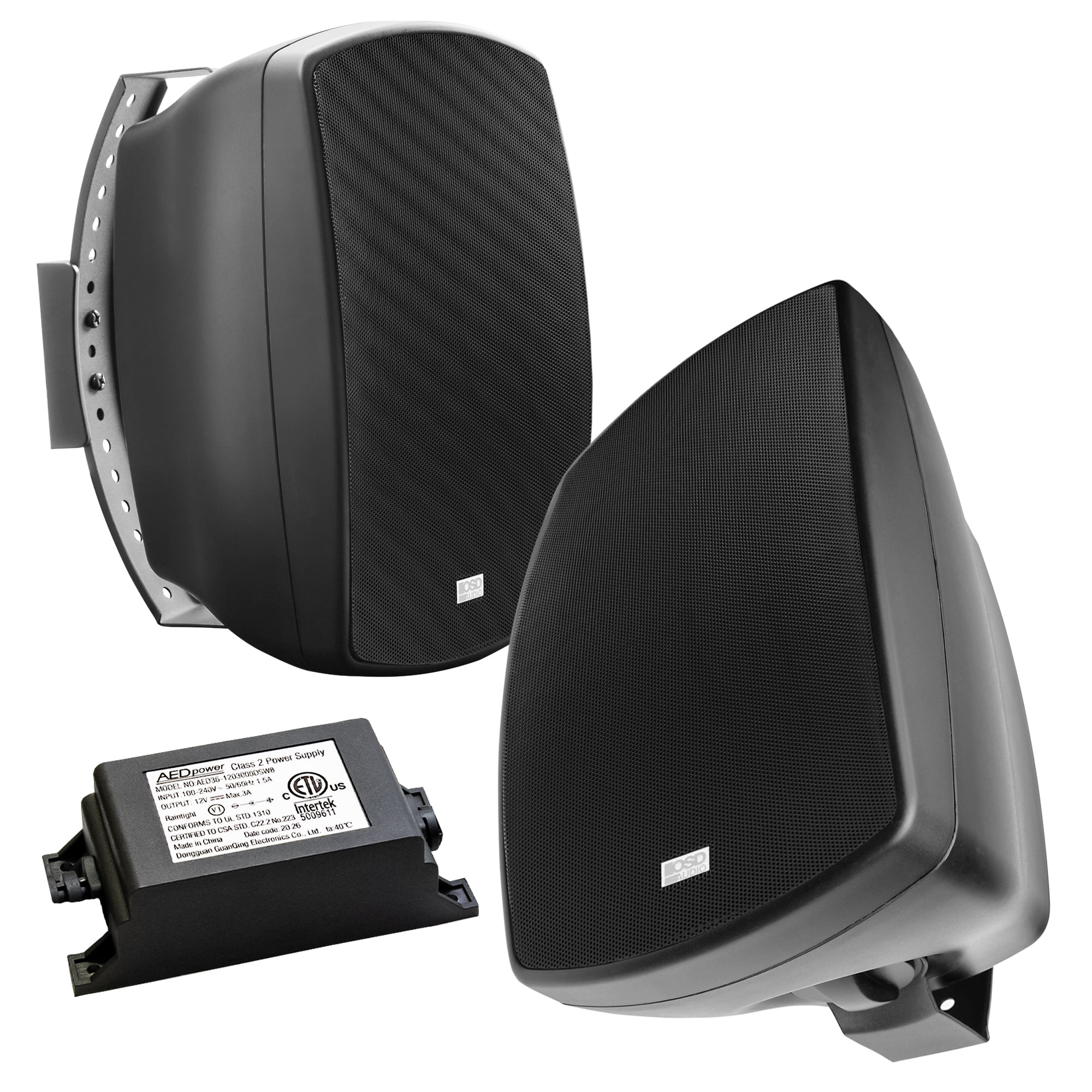 Centimeter Van God oogst 5.25" Bluetooth® 5.0 Outdoor Patio Speaker Pair 100W, IP54 Rated, Black  BTP525 - Walmart.com