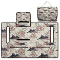 thumbnail image 5 of Pzuqiu 2-Person Quilted Golf Cart Seat Cover With 4 Pockets - Non Slip Universal Fit Patriotic Pattern Protector For Golfers, 5 of 9