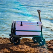 Mighty Max Cart® Camo Outdoor Fishing Cart, Cooler Wheel Kit, Never-Flat 8-Inch Wheels, with CamoTub