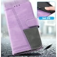thumbnail image 2 of Allytech Wallet Case for Galaxy S22 Ultra 5G,Magnetic Snap Kickstand RFID Blocking Card Slot Flip PU Leather with TPU Shockproof Case with Hand Strap Case for Samsung Galaxy S22 Ultra 2022 6.8",Purple, 2 of 6