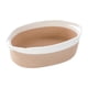 thumbnail image 1 of Cesta tejida con asas de cuerda de algodón para almacenamiento en encimeras de baño. Beige, 1 of 9