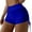 Blue #060, variant on Women High Waisted Swim Shorts V Cut Bikini Swimsuit Bottoms Drawstring Ruched Bathing Suit Board Shorts Red M