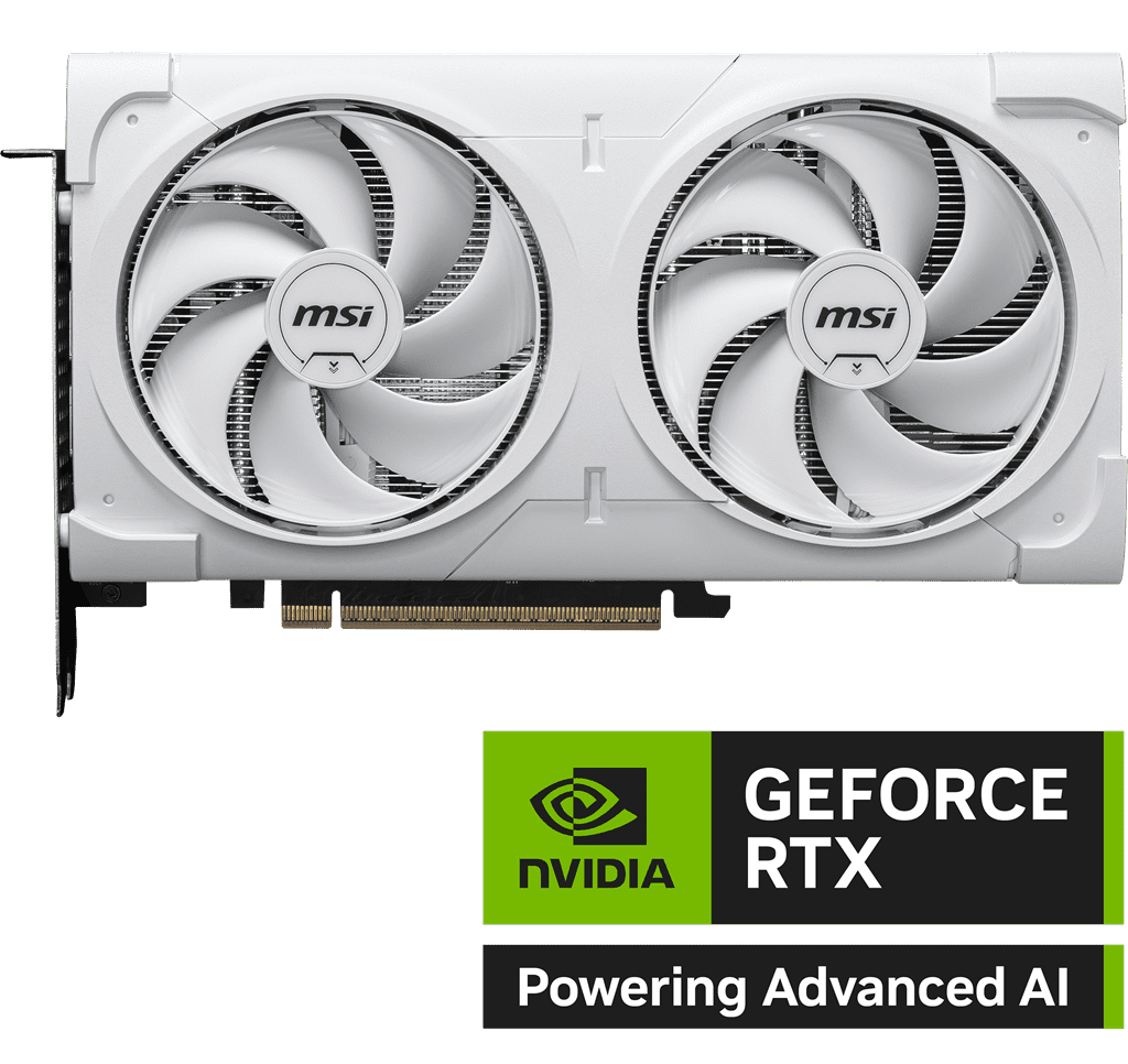 MSI GeForce RTX 5060 Ti 16G VENTUS 2X OC WHITE PLUS Graphics Card
