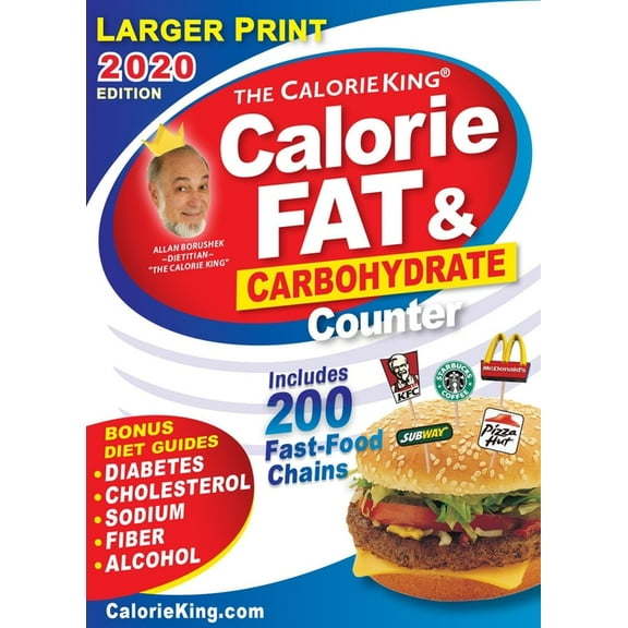 Pre-Owned Calorieking 2020 Larger Print Calorie, Fat & Carbohydrate Counter (Paperback) 1930448759 9781930448759