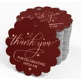 thumbnail image 4 of Inkdotpot 50 Pack Real Rose Gold Foil Paper Tags Thank You For Celebrating With Me Birthday Favor Hang Tags, 4 of 6