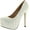 White, variant on Womens Fashion Shiny New Design Platform Pump