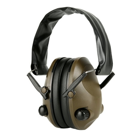 

Noise Concelling Earmuff Foldable Portable Practical Effective Smart Earmuff Students Sportsman Athlete Travelling Working For Sleeping Studying Worker Military Green