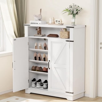 Ikea STÄLL Shoe cabinet with 3 compartments, white 2206.23262.204