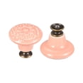 thumbnail image 4 of Perillas de Cerámica Unique Bargains 32x34mm 4uds Bola Forma Puerta Tirador Manijas Rosa, 4 of 5