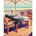 thumbnail image 2 of Outdoor Tablecloth with Umbrella Hole and Zipper 60 x 120 Inch Abstract Gray Gradient Waves Table Cover for Rectangular Tables Waterproof Tabletop Collection for Patio Garden Picnic Camping, 2 of 6