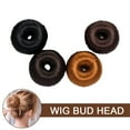 thumbnail image 3 of SSKFHGI Dark Brown Korean Wig Flower Bud Head Hair Doughnut Hair Tools Ponytail Hair Rope, 3 of 7