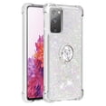 thumbnail image 2 of Funda para Samsung Galaxy S20 FE 4G/5G con Brillo Líquido Flotante, Purpurina, Parachoques y Anillo Giratorio Soporte, 2 of 5