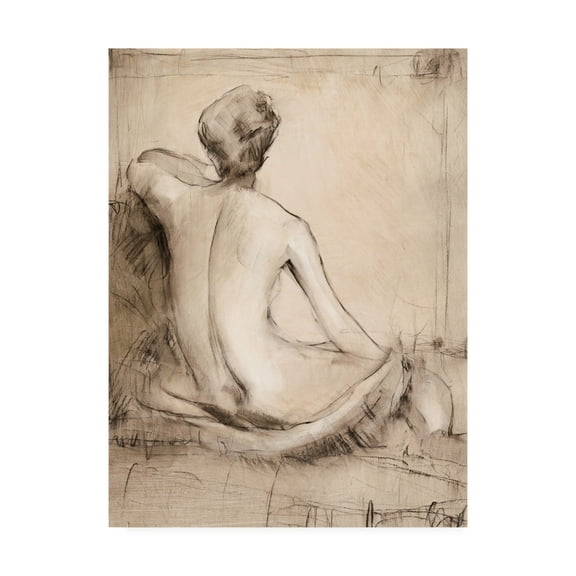 Trademark Fine Art 'Neutral Nude Study I' Canvas Art by Tim OToole