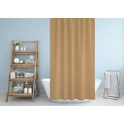 3S Brother's Solid Beige Shower Curtain Single Panel for Bathroom, Unique and Stylish Heavy Duty Waterproof with 12 Grommets and Hooks, 100% Polyester 72 X 72 Inches