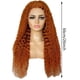 thumbnail image 1 of Peluca pequeña rizada Xihbxyly con encaje frontal cabello largo y rizado naranja, 1 of 7