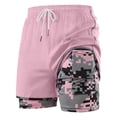 thumbnail image 5 of COMVALUE Womens Swim Trunks with Compression Liner Quick Dry 7 Inch Bathing Suit Beach Short with Zipper Pockets (Pink, M), 5 of 9