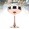 thumbnail image 3 of Verre à Vin en Acier Inoxydable, Verre à Cocktail Incassable Design Moderne avec Longues Tiges pour Bar Fête Réunion à Domicile, 3 of 7