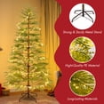 thumbnail image 5 of Euroco 6 Feet Artificial Full Christmas Tree Includes LED Lights and Metal Stand, 612 Tips Full Tree,Xmas Decoration, 5 of 9