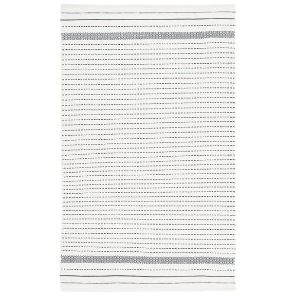 SAFAVIEH Kilim Ksenija Striped Cotton Area Rug, Ivory, 3' x 5'