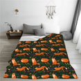 thumbnail image 5 of Fuzoiu Cute Little Foxes Print Ultra-Soft Micro Fleece Blanket,All Seasons Flannel Throw, Lightweight Blanket for Bed, Sofa, Couch, Movie Night, Camping, and Travel-50"x40", 5 of 7