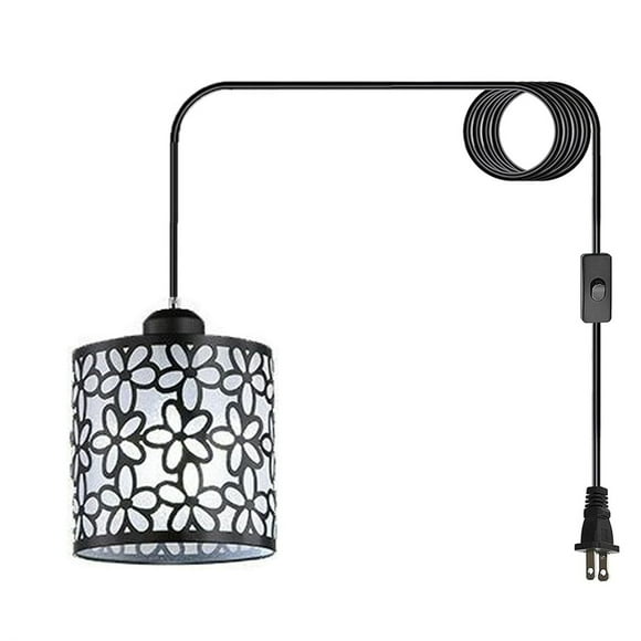 Hanging Lamps That Plug Into Wall Outlet Dining Room Metal White Light Pendants For Kitchen Island Plug In Pendant Light Fixtures