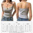 thumbnail image 2 of Camisoles Camisolas cortas Top corto sin mangas con cuello redondo y retazos de encaje de punto informal (L) Ygjytge para Mujer Gris T M, 2 of 6