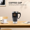 thumbnail image 1 of Tasse de Café Électrique en Acier Inoxydable Double Paroi Voyage Tasse de Café pour Parti Noir, 1 of 5