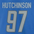 thumbnail image 5 of Men's Fanatics Aidan Hutchinson Blue Detroit Lions Player Icon Name & Number T-Shirt, 5 of 5