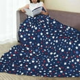 thumbnail image 6 of Honeii Colorful Stars Print Fleece Blanket - Throw Blanket for Bed, Sofa, Couch, Camping, and Travel , Microplush Ultra Soft Warm Blanket-60"x50", 6 of 7