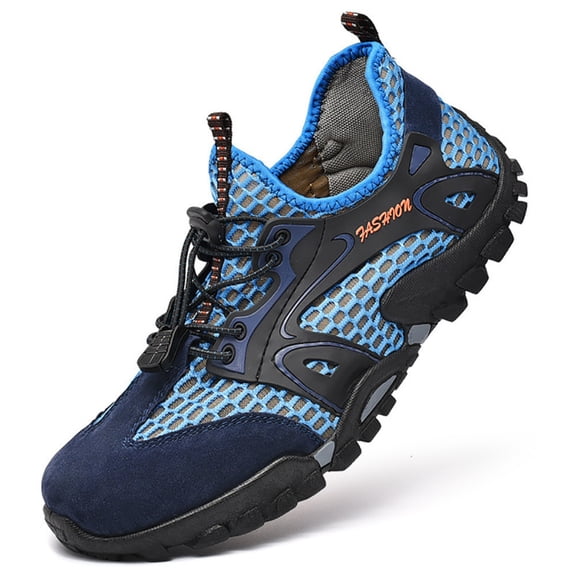 Mens Water Shoes Quick Dry Breathable Mesh Hiking Aqua Shoes Non Slip Outdoor Beach River Trekking Shoes