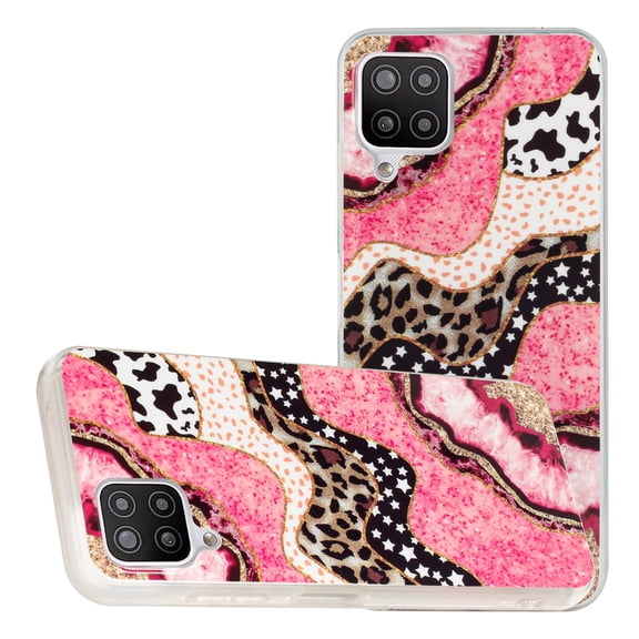 for Galaxy A42 5G 6.6" 2020 Case, Slim Flexible TPU Fashion Shell Pattern Durable Shockproof Protective Case for A42 5G Ladies Girls Women Men, Pink Cow
