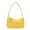 Yellow, variant on Simple Elegant Women Small Shoulder Bag Pure Color Sling Handbags (Black)