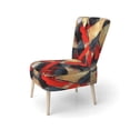 thumbnail image 3 of Designart « Depth Corner in Red and Black II » Abstractions Rouges Fauteuil d'Appoint Rembourré - Fauteuil Moderne pour Chambre, 3 of 7