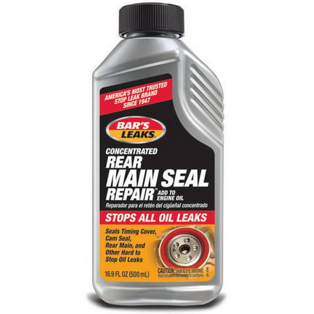 Can a rear main seal leak be easily repaired?