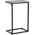 thumbnail image 4 of C Shaped End Tables Set of 2, Couch Side Tables that Slide Under, TV Trays for Living Room, Bedroom, Small Space, Sofa, Grey HET02BGY, 4 of 8