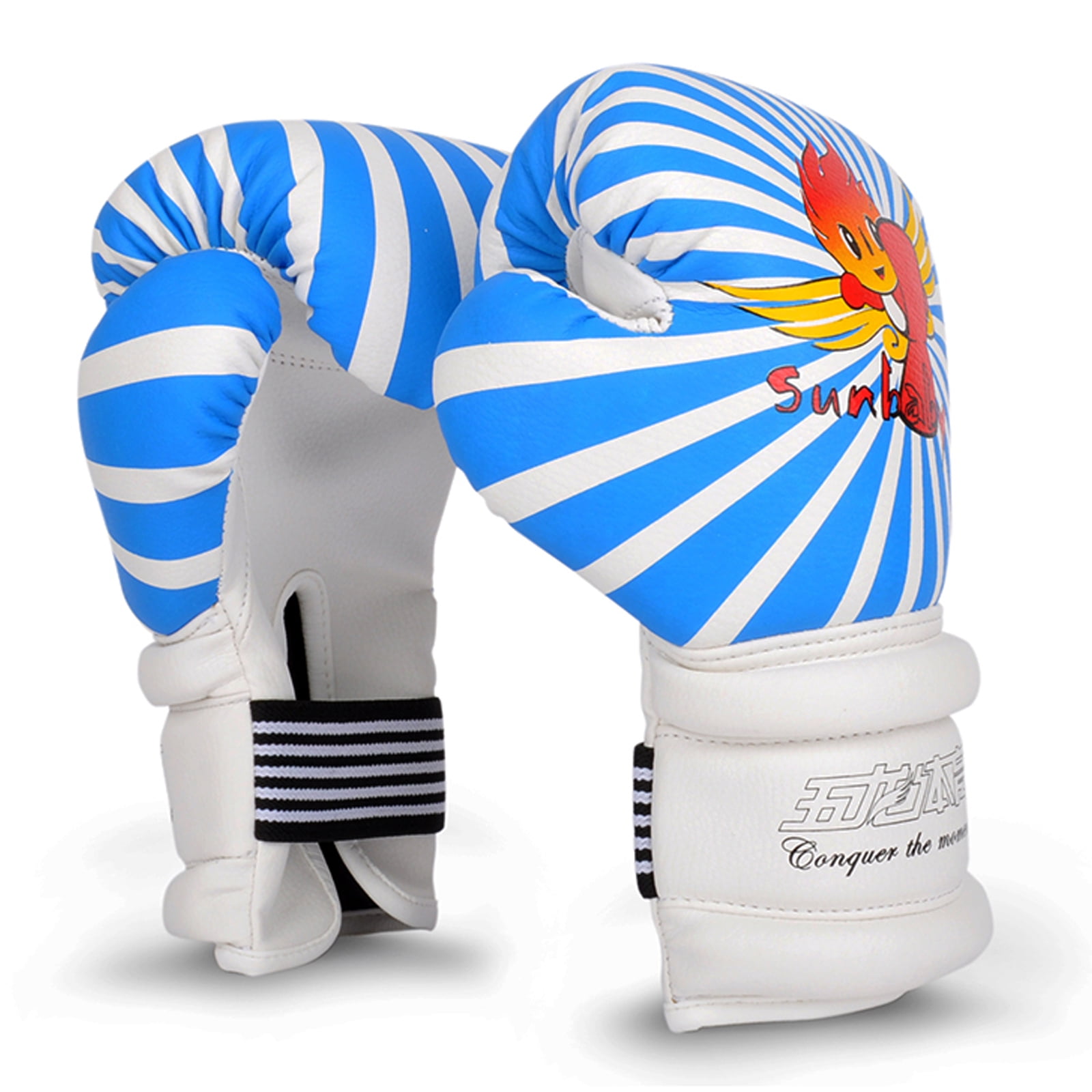 6oz PU Kids Boxing Gloves Junior Cartoon Punch Bag MMA Sparring Dajn Training