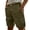 Army Green, variant on Nestiefly Mens Linen Cargo Shorts Summer Casual Loose Elastic Waist Drawstring Lightweight Beach Vacation Shorts with Pockets White M
