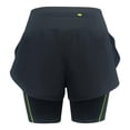 thumbnail image 2 of Short para Mujer Umbro Talla M con Biker y Pespuntes en Verde Neon Negro, 2 of 4