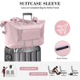 thumbnail image 4 of Bolsa de viaje Trifabricy, grande, impermeable, rosa, para mujer, 4 of 7