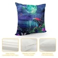 thumbnail image 4 of Autua Mushrooms Butterflies Full Moon Decorative Throw Pillow Cover for Home Couch Living Room Bed Sofa, Square 1PC 22x22in, 4 of 5