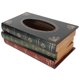 thumbnail image 4 of Caja de pañuelos para libros, dispensador Rectangular antiguo, servilletero para baño, sala de estar, oficina, coche, verde negruzco, 4 of 5