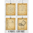 thumbnail image 3 of Math Art Prints - Archimedean Spiral, Euler's Formula, Fibonacci Golden Spiral, Pythagoras Theorem - Set of Four Gallery Wall 8x10 Unframed - Geometry Wall Decor & Math Poster, 3 of 10
