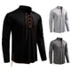 thumbnail image 4 of pstuiky camisas de manga larga para hombre, Suéter informal de manga larga con cuello redondo y cordón ajustable de color liso para hombre Tops casuales para hombres xl, 4 of 6