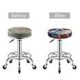 thumbnail image 5 of KLL Oil Painting Sunflower Puppy Round Bar Chair Cushion Cover 14 inch ,Bar Stool Protector with Elastic, Soft Washable, 5 of 6