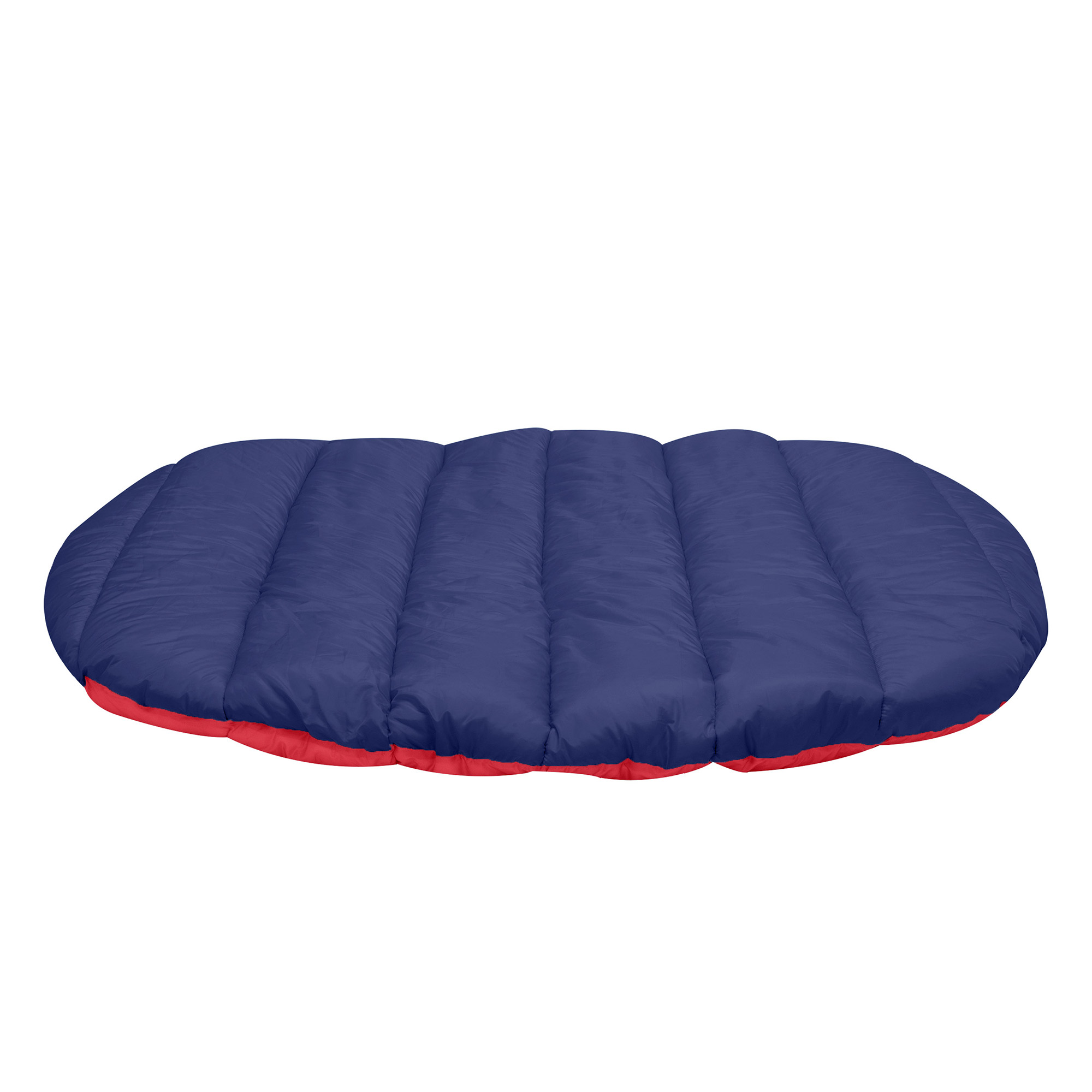 FurHaven Trail Pup Packable Travel Pet Pillow with Stuff Sack, Red/Blue, Large, 1 Count