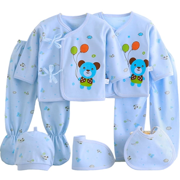 Conjunto para Bebé Set de 7 Piezas Shendy Vendy Set de Ropa Recien Nacido 0-3 Meses